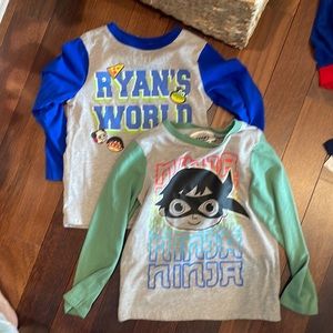 Ryan’s World long sleeve shirts